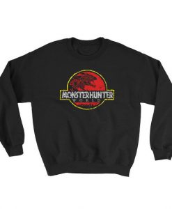 Monster Hunter Rathalos Jurassic park logo parody Sweatshirt