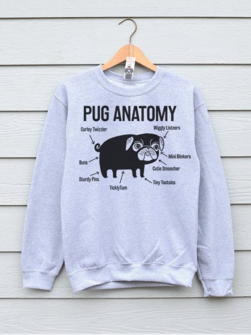 Pug, Pug Sweater, Pug Sweatshirt