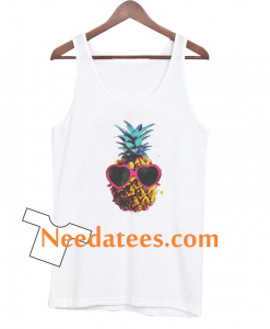 pineapple with sunglasses tanktop