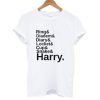 Horcruxes Ring Diadem Diary Locket Cup Snake Harry T shirt
