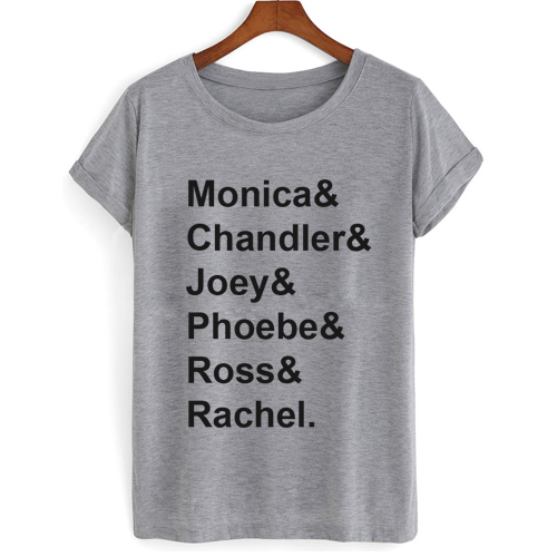 Monica & Chandler & Joey & Phoebe & Ross & Rachel T shirt