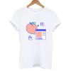 Peach Digital T shirt