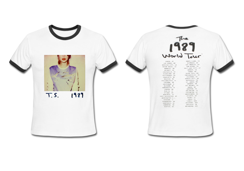 The 1989 World Tour Taylor Swift Ringer Shirt Twoside