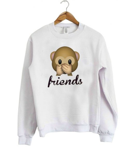 BFF Emoji Monkey Friends Sweatshirt