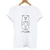 Middle Finger Cat Japanese T shirt