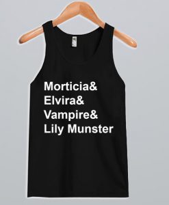 Morticia Elvira Vampira Lily Munster Tank Top2