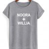 Noora + William T shirt