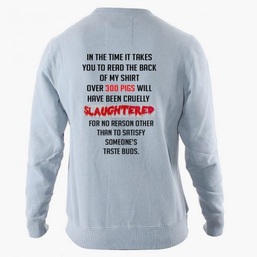 in the time it takes sweatshirt back