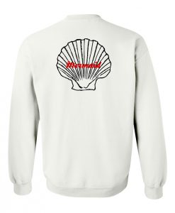 mermaid shell sweatshirt back