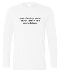 I Relate To Steve Rogers Longsleeve Sweatshirt