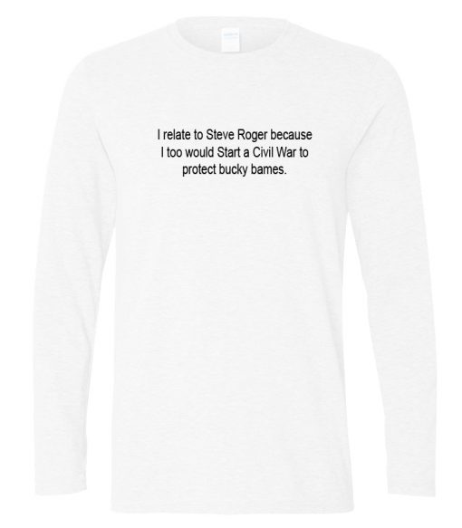 I Relate To Steve Rogers Longsleeve Sweatshirt