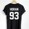 Niall Horan 93 T shirt Back