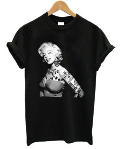 fffffSpitfire Wheels Marilyn Monroe Tattoo T shirt