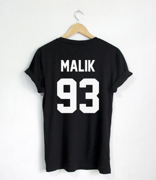 Zayn Malik 93 T shirt Back