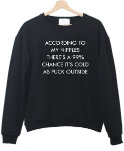 according to sweatshirt BLACK
