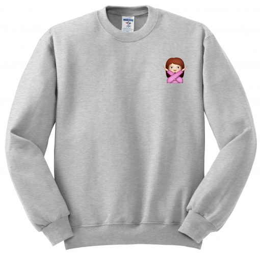 girl emoji crossing arms sweatshirt