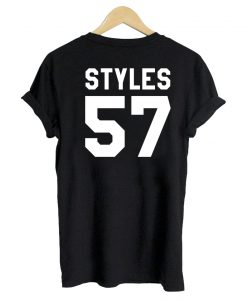 harry styles 57 black tshirt