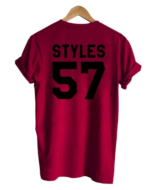 harry styles 57 maroon tshirt