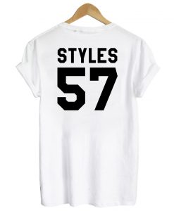 harry styles 57 white tshirt
