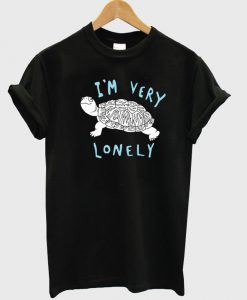i'm very lonely black tshirt