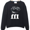 m&m sweatshirt black