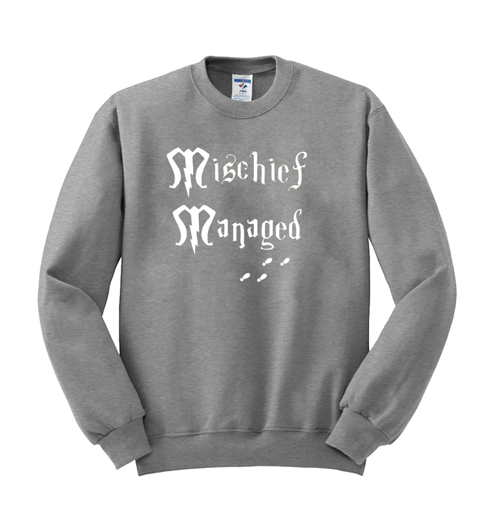 harry potter gray sweatshirt