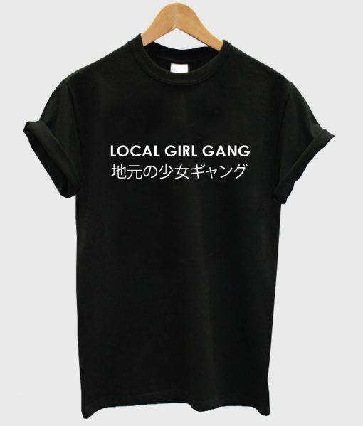 local girl gang shirt black