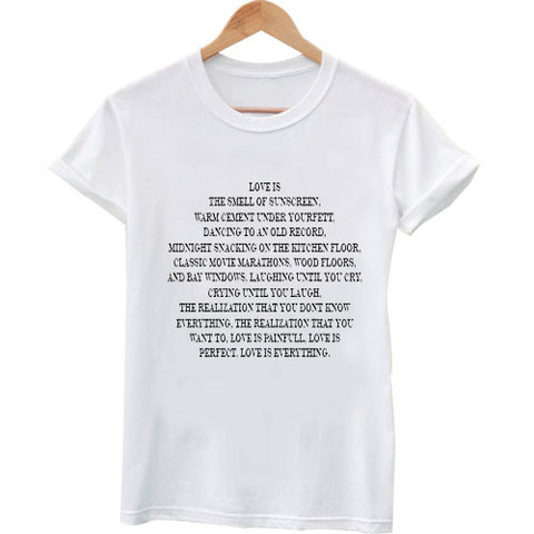 love is the smell of sunscreen shirt