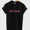 sad girl shirt black