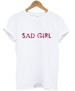 sad girl shirt white
