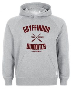 Gryffindor Quidditch Harry Potter grey hoodie