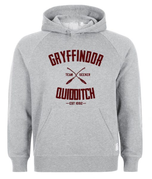 Gryffindor Quidditch Harry Potter grey hoodie