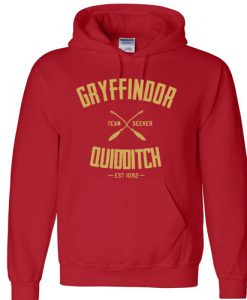 Gryffindor Quidditch Harry Potter red hoodie