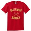 Gryffindor Quidditch Harry Potter red tshirt