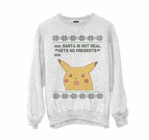 Surpised Pikachu Ugly christmas Sweashirt