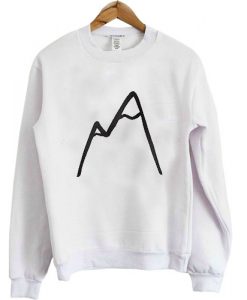 mountain sweatshirt white