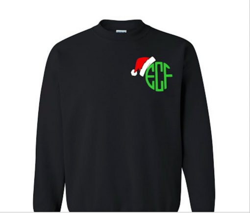 Monogramed Christmas Sweatshirt