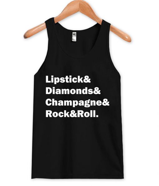 lipstick & diamonds tanktop