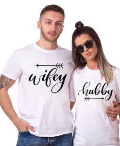Hubby Wifey Couple TShirt