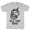 I'll Cut You Switchblade Unicorn T-Shirt