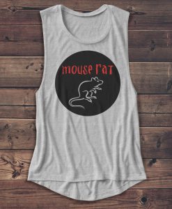 Parks and Recreation Tank, Mouse Rat Tanktop White