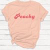 Peachy T-shirt, Retro Shirt, 70's Shirt, Women's Crewneck Tee, Vegetarian, Retro, Vintage Shirt, Summer Top, Women's Graphic Tee