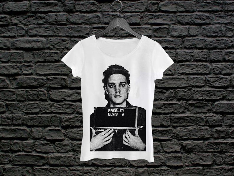 elvis presley mugshot shirt