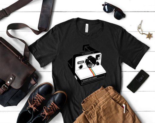 Polaroid camera unisex t-shirt; photographer t-shirt