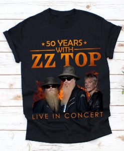 50 Years with ZZ-Top Concert 2019 T-Shirt