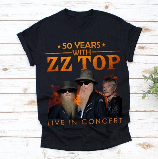50 Years with ZZ-Top Concert 2019 T-Shirt