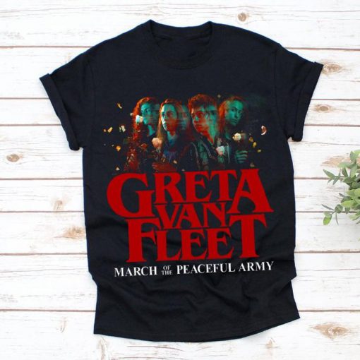 Anthem of HOT Peaceful Army Greta World Tour 2019, Greta Van Fleet Rock Unisex T-shirt