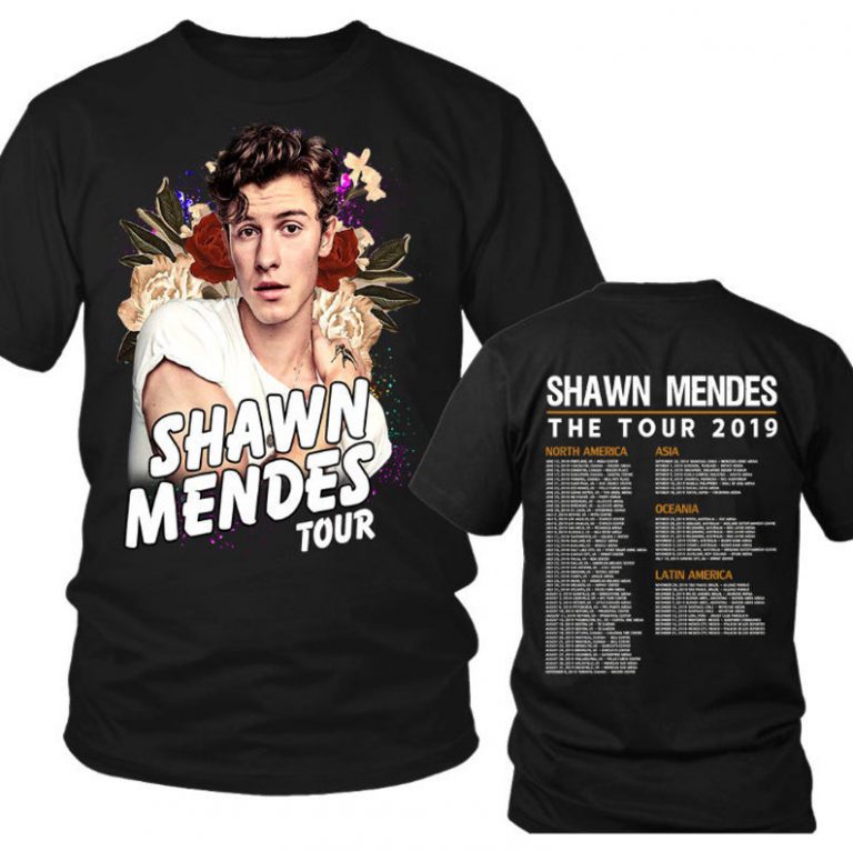 shawn mendes flower shirt