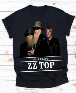 ZZTops Rock Band 50 Years Anniversary Tour Fans, 90s Band Unisex T-shirt