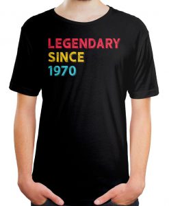 50th Birthday Retro Vintage Legendary Since 1970 Unisex T Shirt
